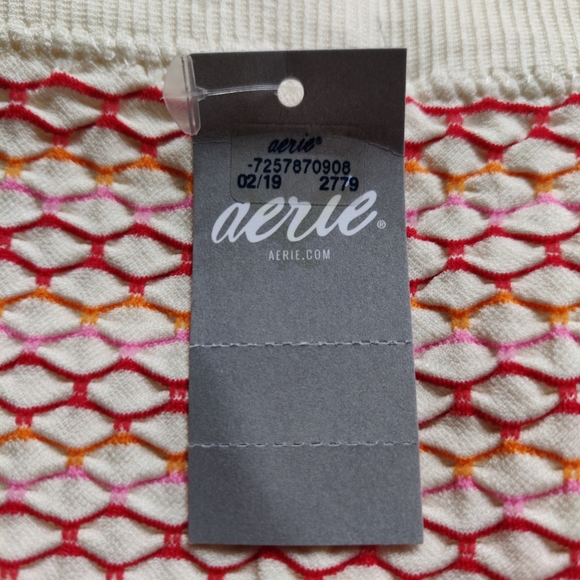 Aerie NWT Fishscale Crop Top Bandeau Medium - Picture 5 of 6